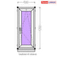 PVC langas iš sandėlio 500 x 1200