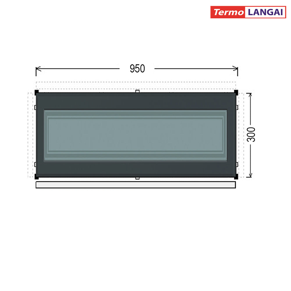 uPVC Fixed Windows from Stock – Height 300 mm