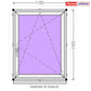PVC langas iš sandėlio 1100 x 1450