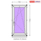 PVC langas iš sandėlio 700 x 1450