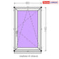 PVC langas iš sandėlio 900 x 1450