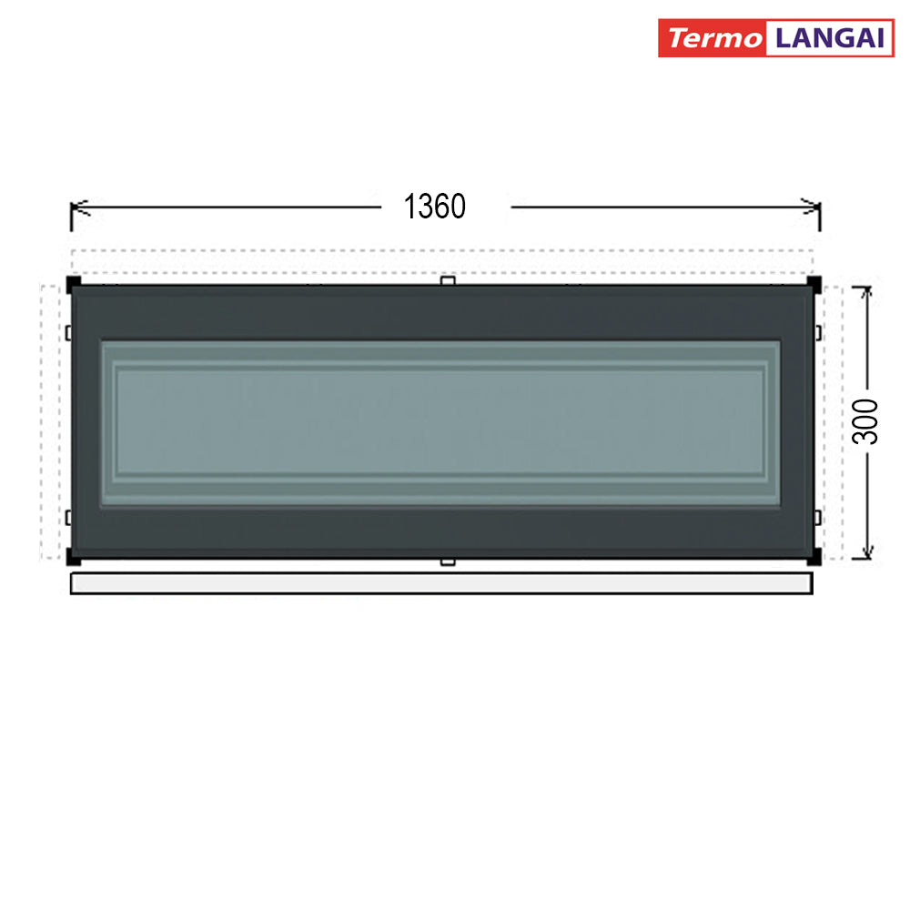 uPVC Fixed Windows from Stock – Height 300 mm