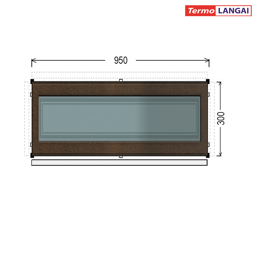 uPVC Fixed Windows from Stock – Height 300 mm