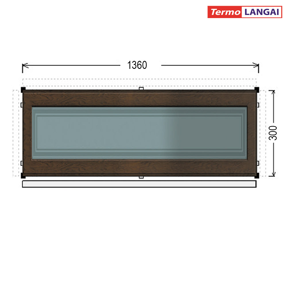uPVC Fixed Windows from Stock – Height 300 mm