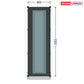 PVC nevarstomi langai iš sandėlio - aukštis 2050mm
