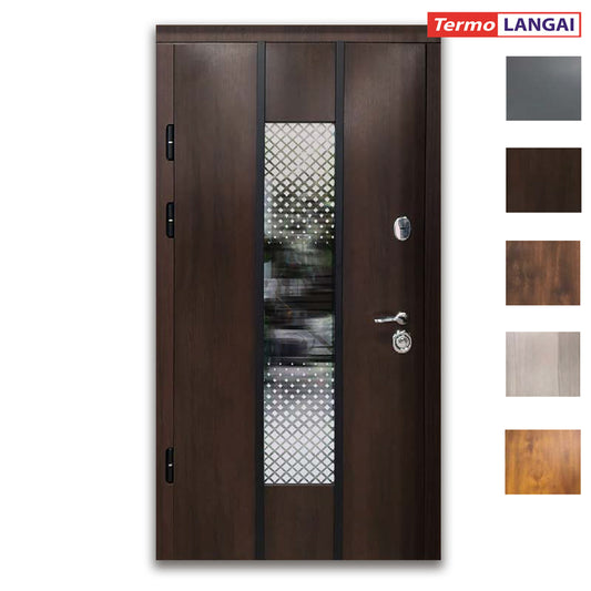 Thermo Steel 22-22 Armoured External Door – Double Glazed