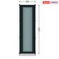 PVC nevarstomi langai iš sandėlio - aukštis 2050mm