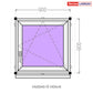 uPVC Window from Stock 900 × 900 mm