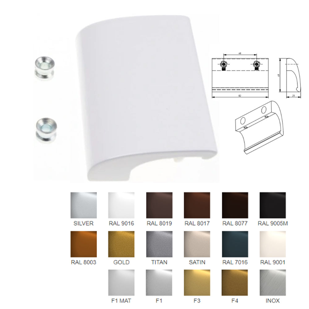 Deluxe Aluminium Balcony Door Pull Handles