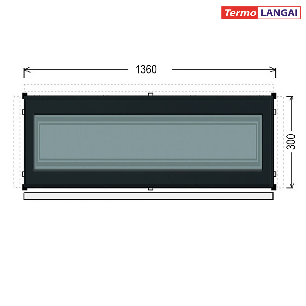 uPVC Fixed Windows from Stock – Height 300 mm