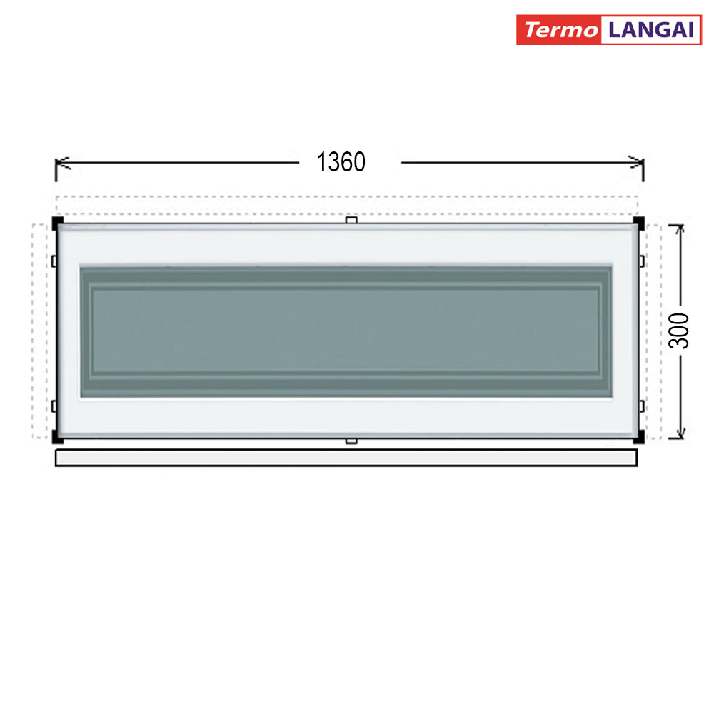uPVC Fixed Windows from Stock – Height 300 mm