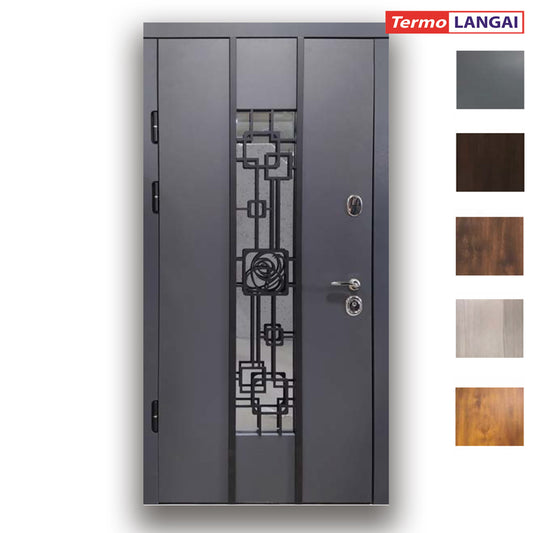 Thermo Steel 22-14 Armoured External Door – Framed Double Glazing