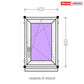 uPVC Window from Stock 600 × 900 mm
