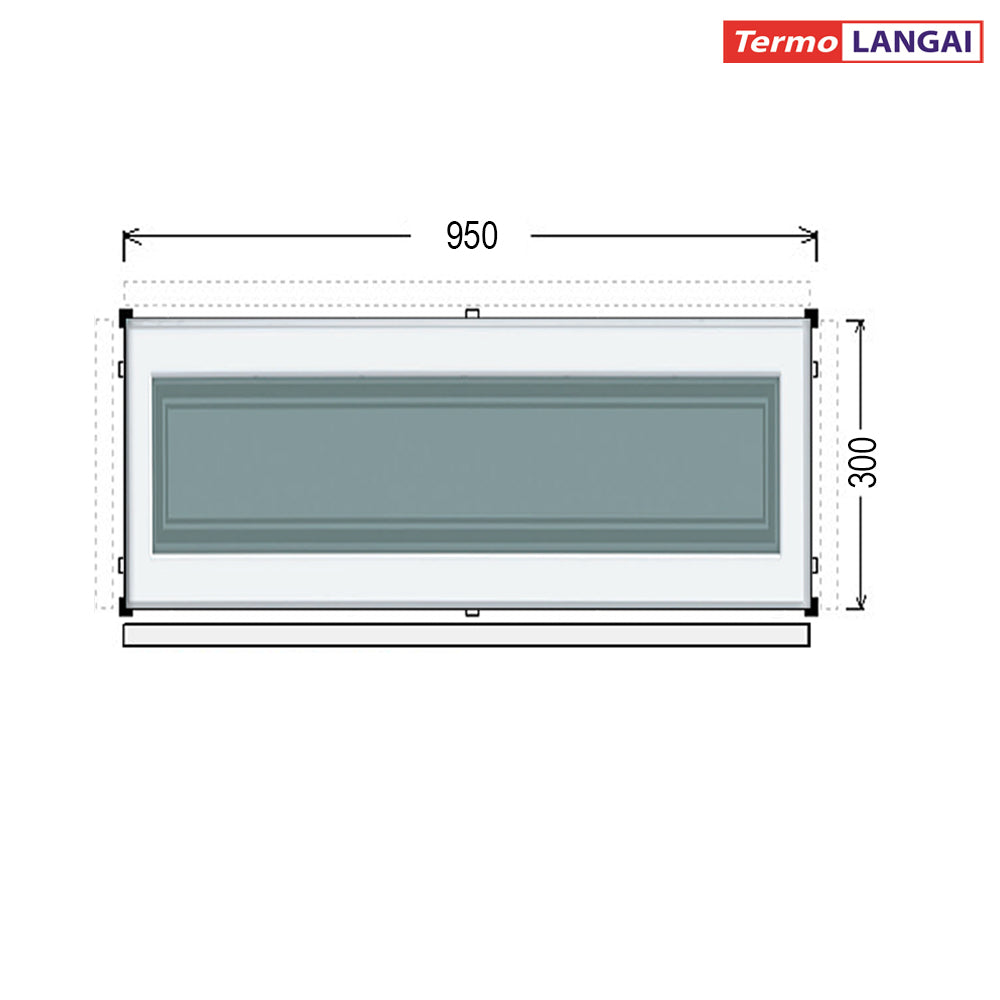 uPVC Fixed Windows from Stock – Height 300 mm