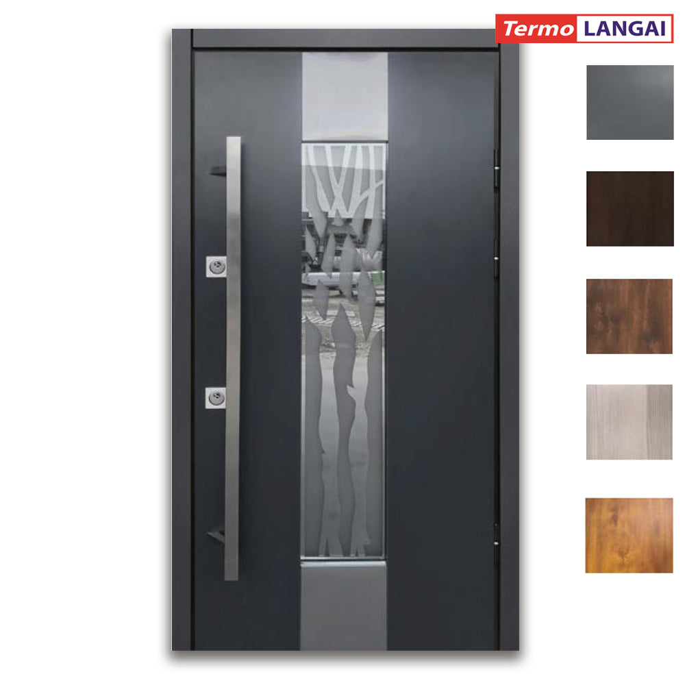 Thermo Steel 22-21 Armoured External Door – Framed Double Glazing