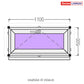PVC langas iš sandėlio 1100 x 500