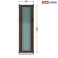 PVC nevarstomi langai iš sandėlio - aukštis 2050mm