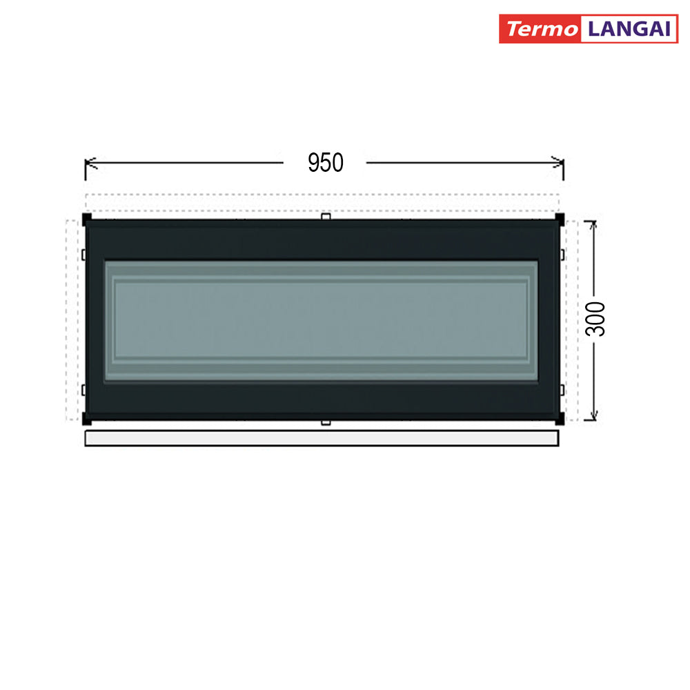 uPVC Fixed Windows from Stock – Height 300 mm
